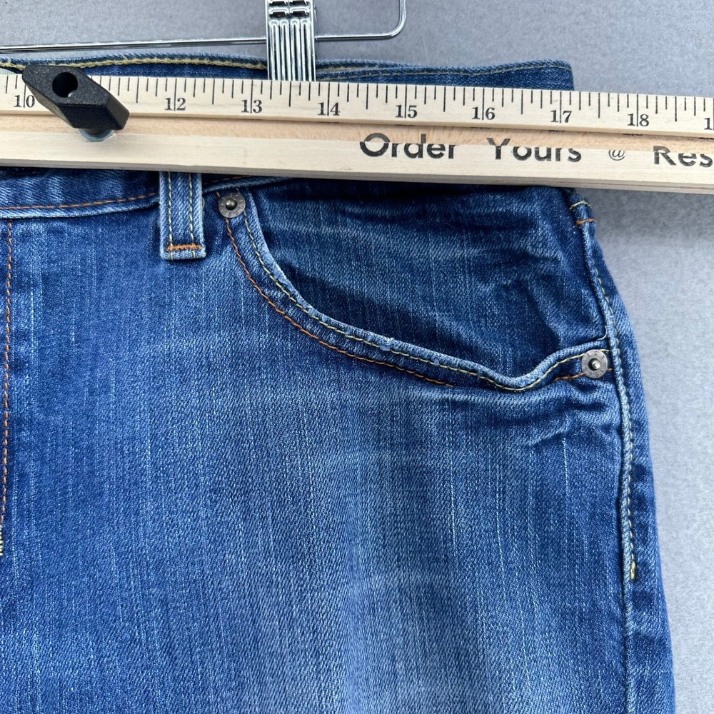 2011 Gap Low Rise Boot Cut Jeans Med Wash Women's 14 34x31 Western Country Y2K - Picture 5 of 9